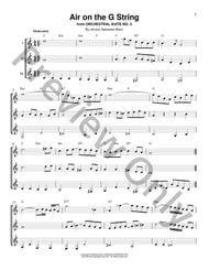 Air On The G String Guitar and Fretted sheet music cover